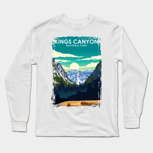 Kings Canyon National Park Travel Poster Long Sleeve T-Shirt